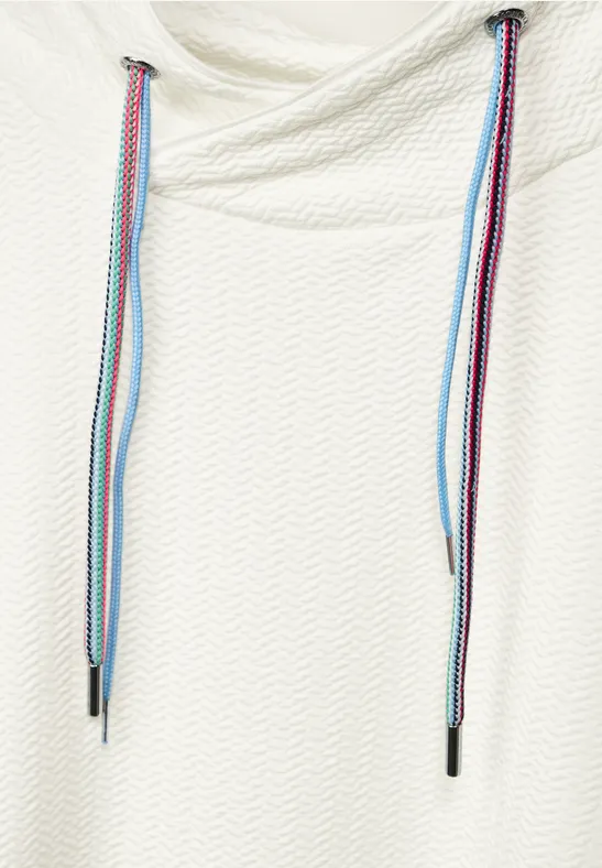 Shirt met grote kraag vanilla white