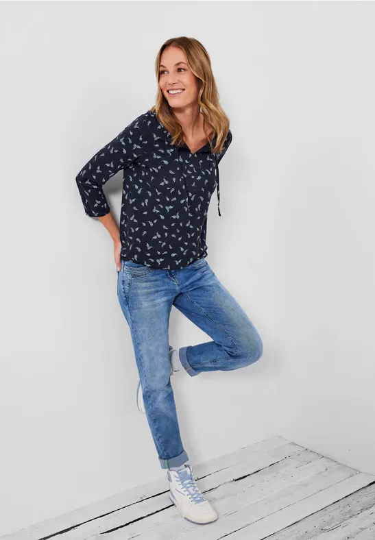 T-shirt à manches 3/4 deep blue
