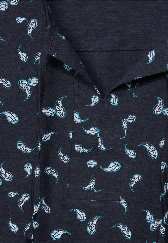 T-shirt à manches 3/4 deep blue