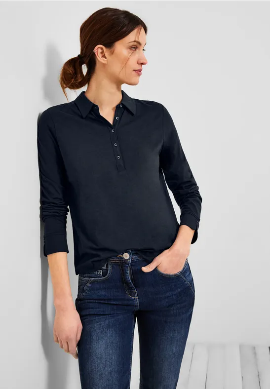 Basic blouseshirt deep blue