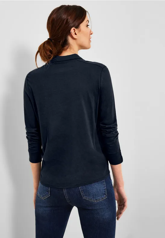 Basic blouseshirt deep blue