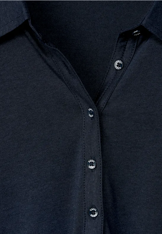 Basic blouseshirt deep blue
