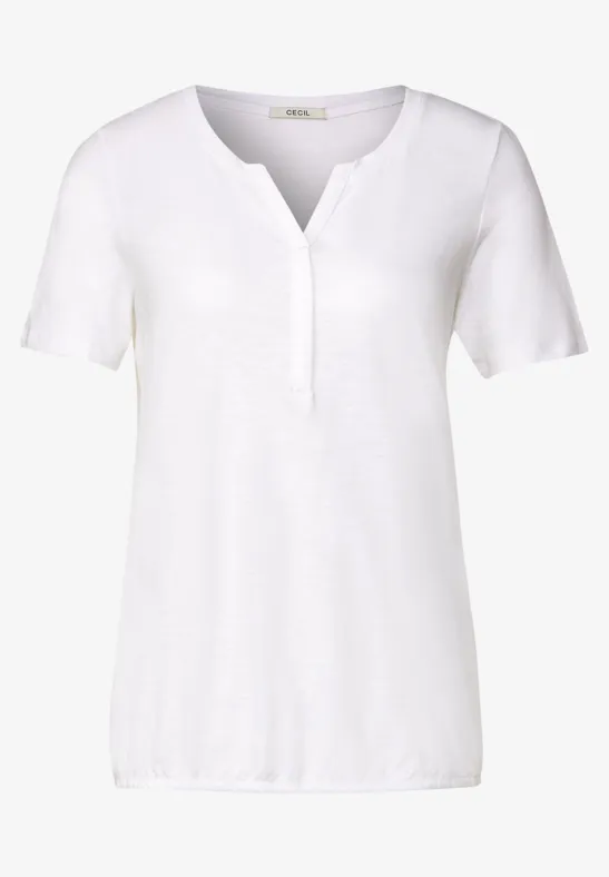 Tuniekshirt in effen kleur White