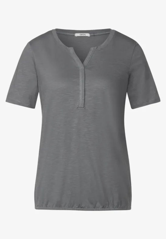 T-shirt tunique de couleur unie graphite light grey