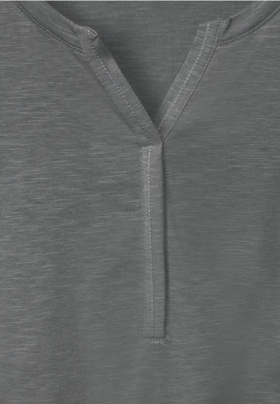 T-shirt tunique de couleur unie graphite light grey