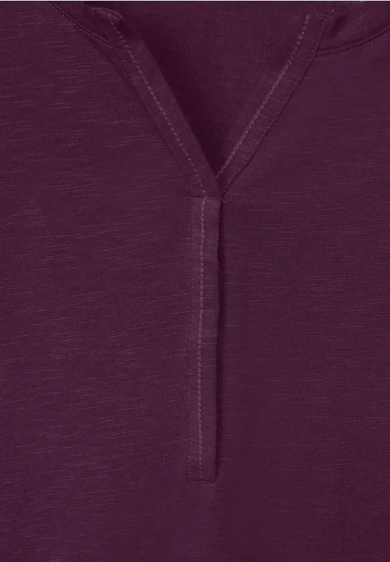 T-shirt tunique de couleur unie deep berry