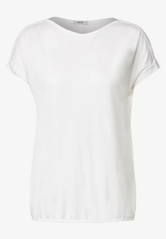 Shirt met schoudersplit White