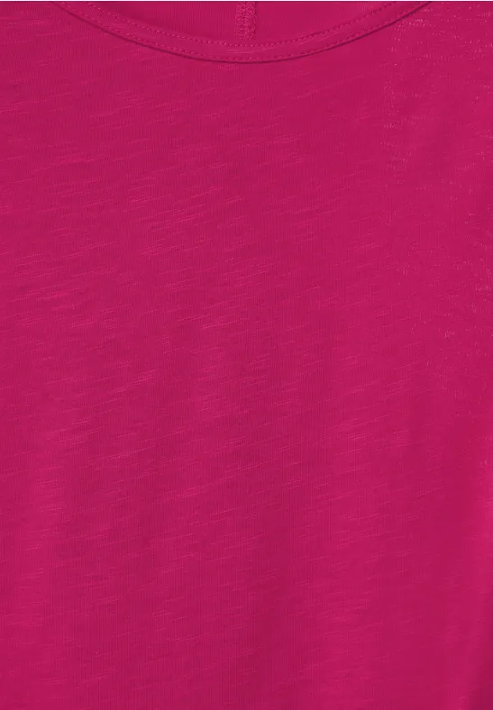 Shirt met schoudersplit radiant pink