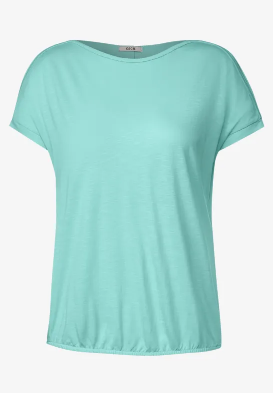 Shirt met schoudersplit cool mint green