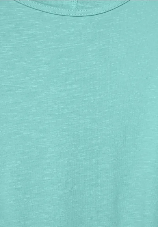 Shirt met schoudersplit cool mint green