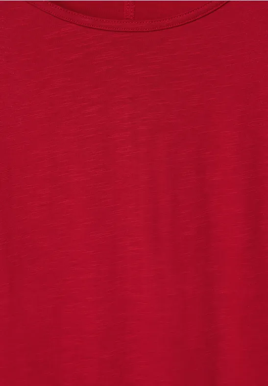 Shirt met schoudersplit fruity red