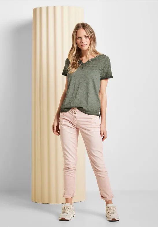 Tunikashirt mit Dekotasche desert olive green