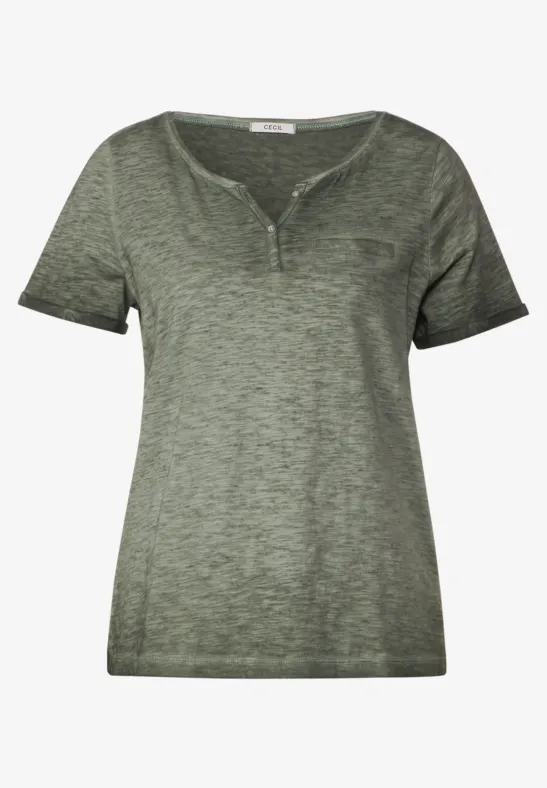 Tunikashirt mit Dekotasche desert olive green