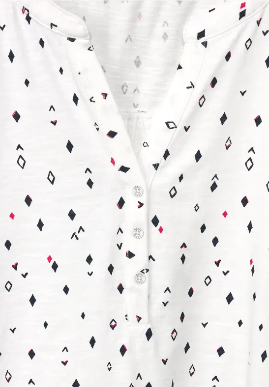 Shirt met onopvallende print pure off white