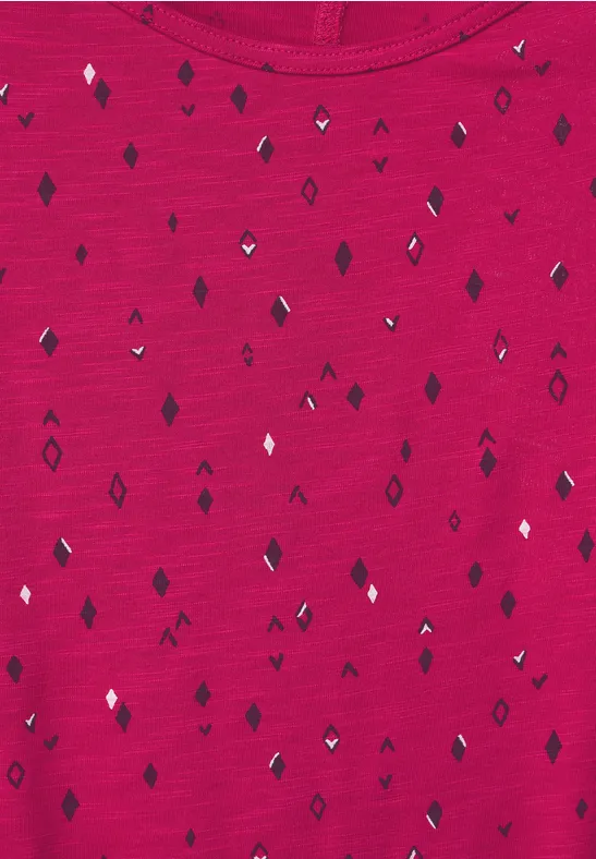 Shirt mit Schulterschlitz radiant pink