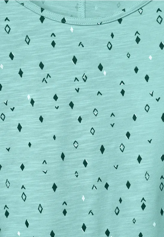 T-shirt avec fentes sur les épaules cool mint green