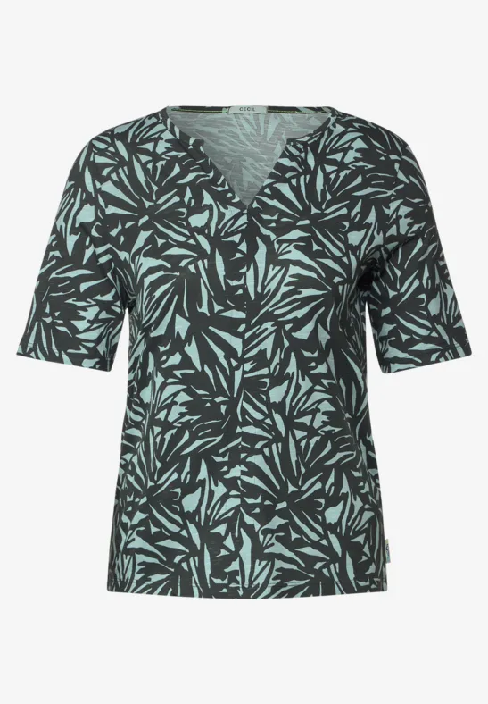 T-shirt tunique avec imprimé all-over easy khaki