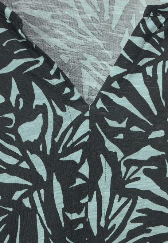 T-shirt tunique avec imprimé all-over easy khaki