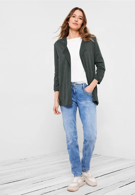 Long Cardigan easy khaki