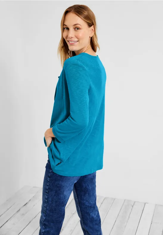 Lange cardigan caribbean blue