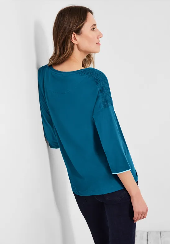 Shirt mit 3/4 Ärmel teal blue