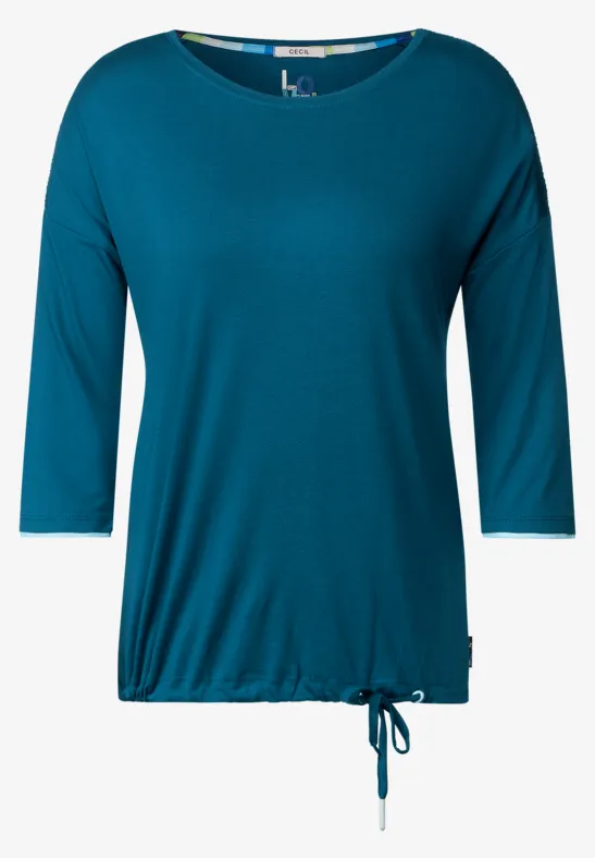 Shirt mit 3/4 Ärmel teal blue