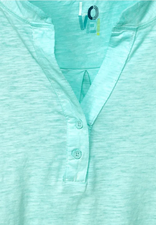 Shirt in tuniek-style clary mint