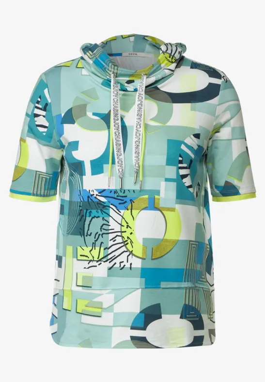 Shirt met wording-print vanilla white