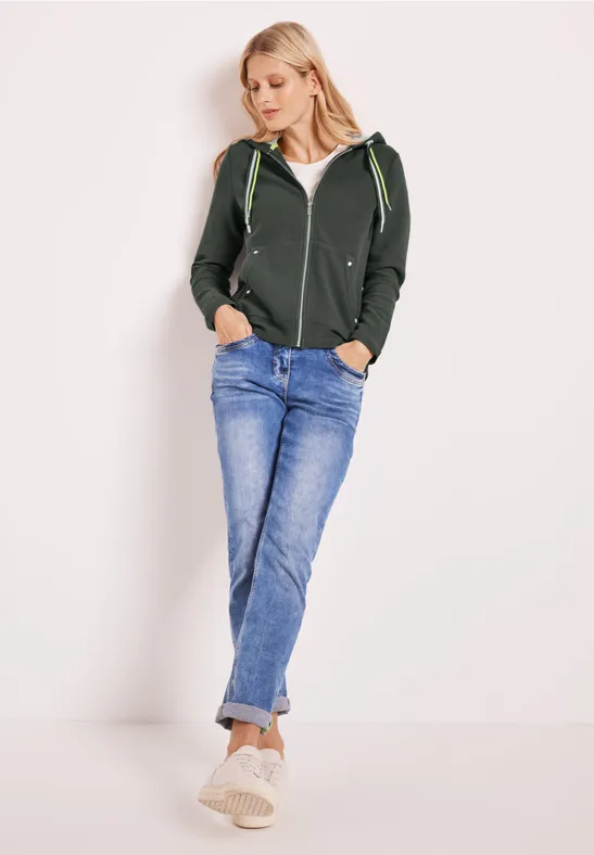 Shirtjas met capuchon easy khaki
