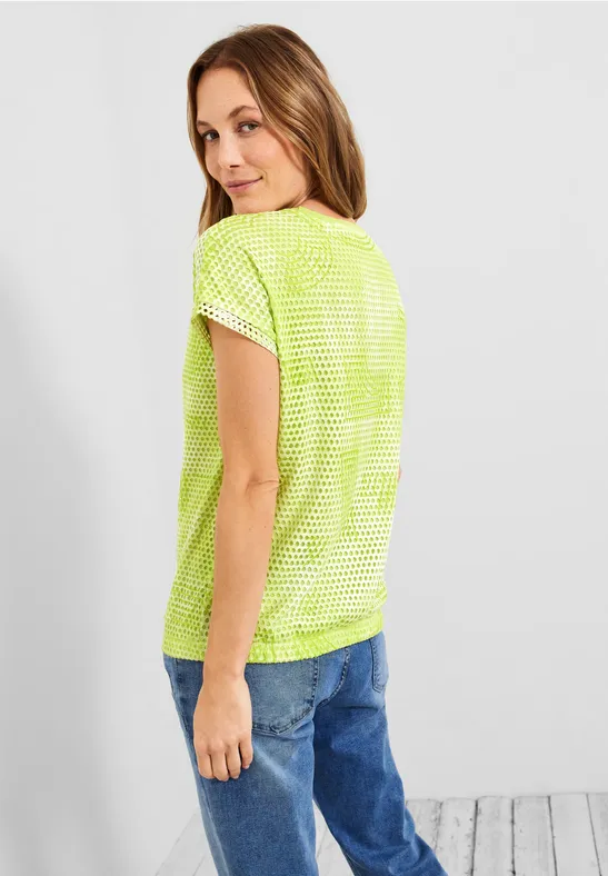 Mesh Mix T-Shirt limelight yellow