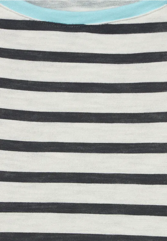 Strukturstreifen Shirt easy khaki