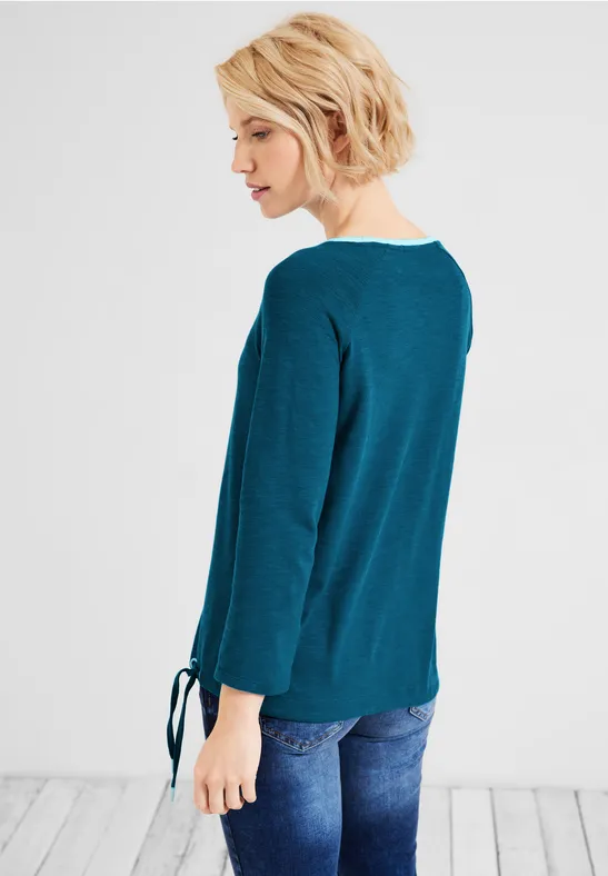T-shirt structuré teal blue
