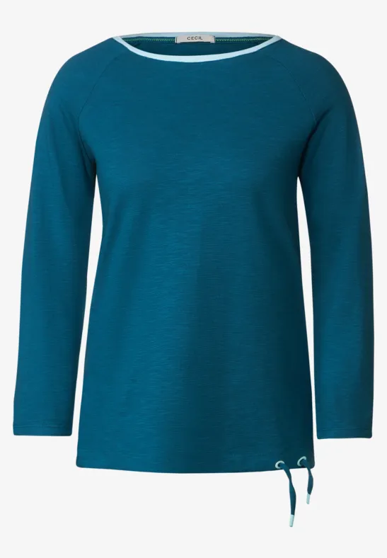 T-shirt structuré teal blue