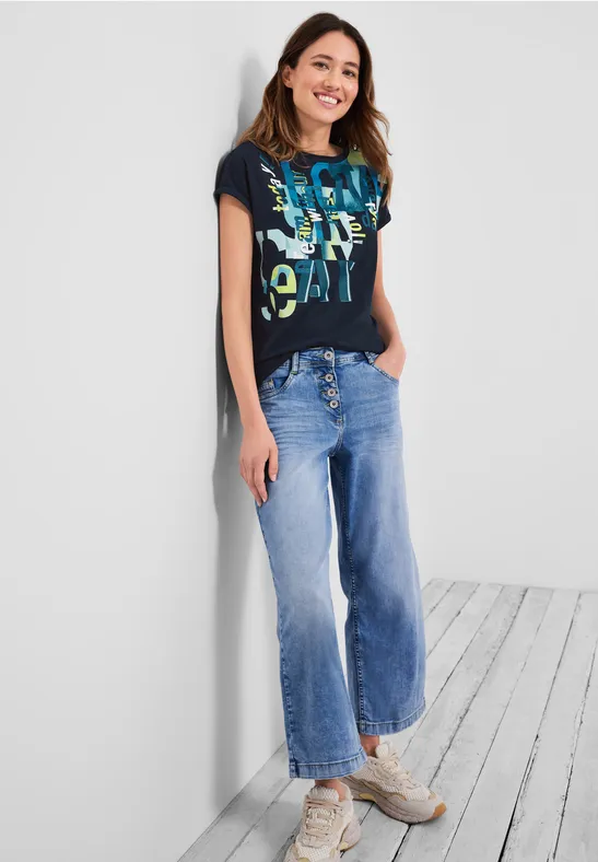 Love Fotoprint T-Shirt deep blue