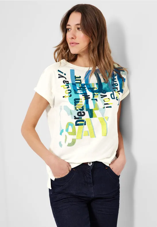 Love Fotoprint T-Shirt vanilla white