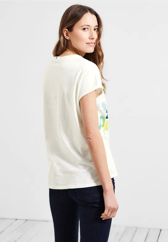 Love Fotoprint T-Shirt vanilla white