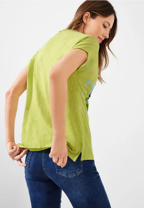 Love Fotoprint T-Shirt limelight yellow