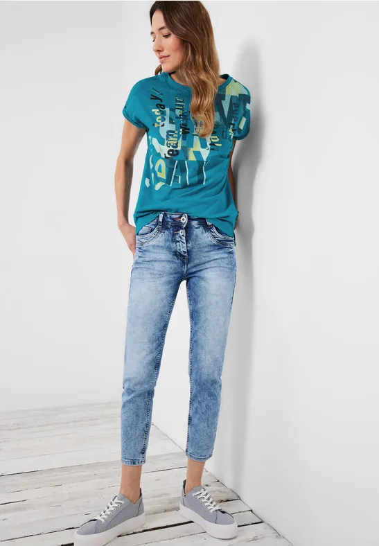 Love Fotoprint T-Shirt caribbean blue