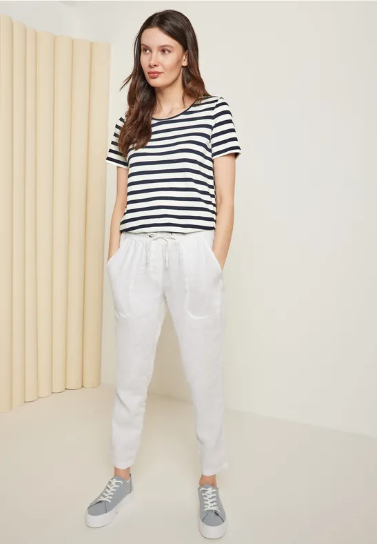 T-shirt à rayures deep blue