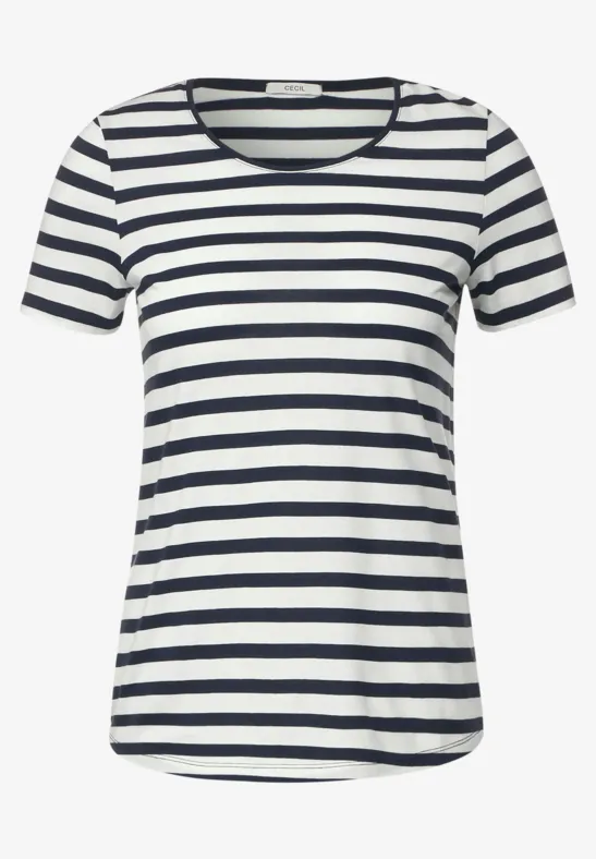 T-shirt à rayures deep blue