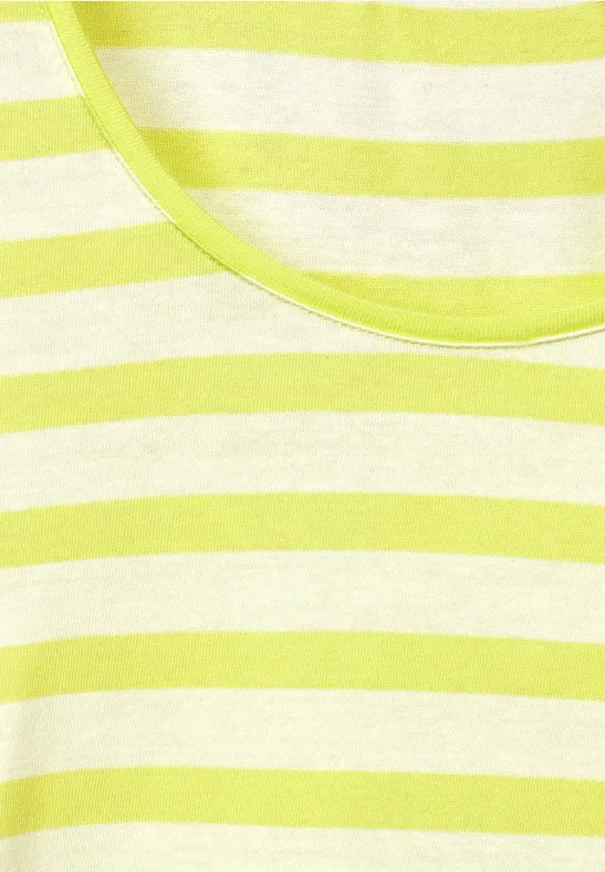 Shirt met gestreept patroon limelight yellow