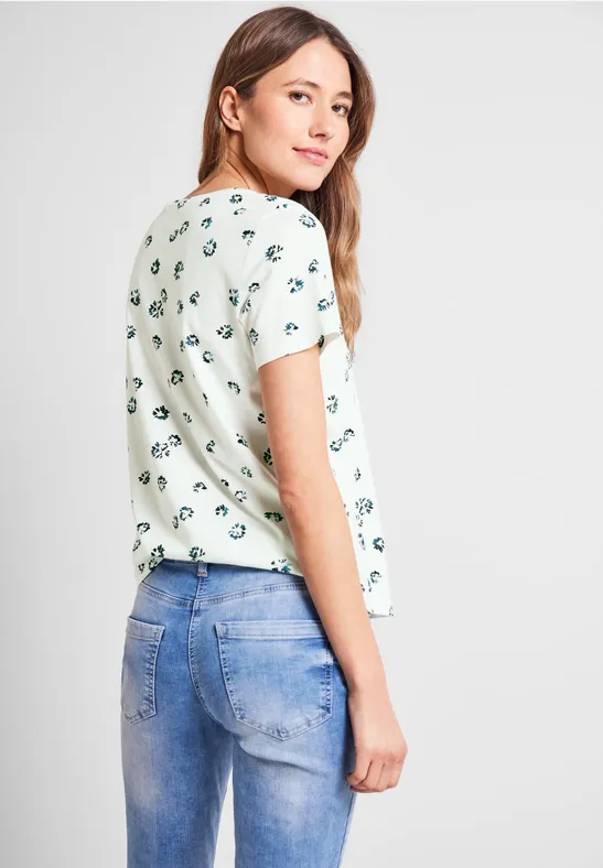 T-shirt à motif minimaliste vanilla white