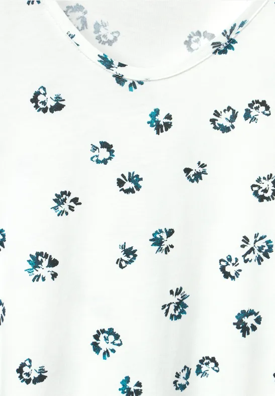 T-shirt à motif minimaliste vanilla white