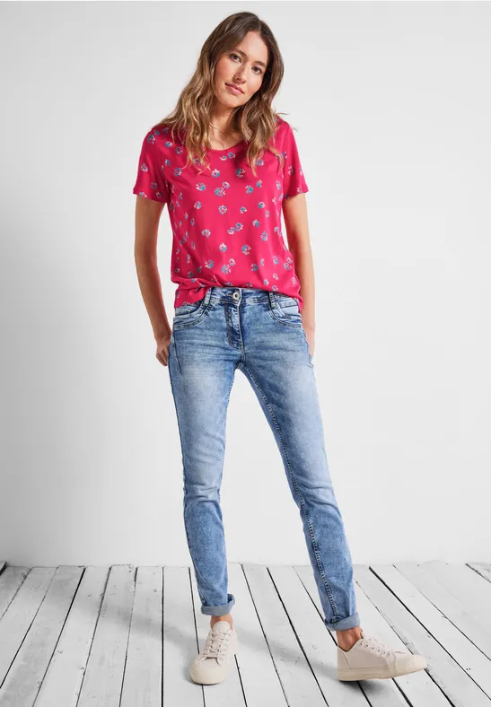 T-shirt à motif minimaliste fresh pink