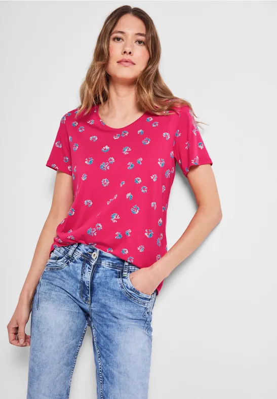 T-shirt à motif minimaliste fresh pink