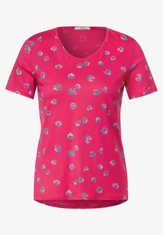 T-shirt à motif minimaliste fresh pink