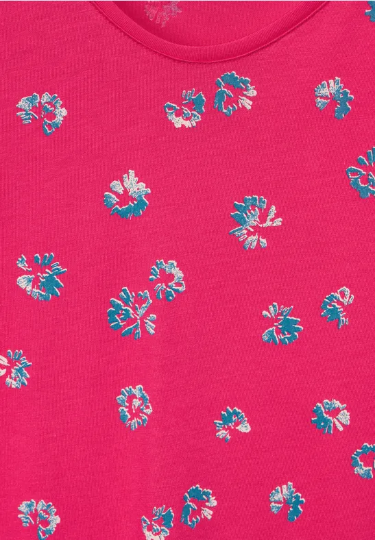 T-shirt à motif minimaliste fresh pink