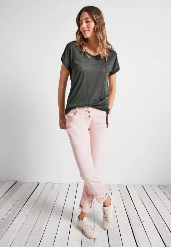Burnout T-shirt easy khaki