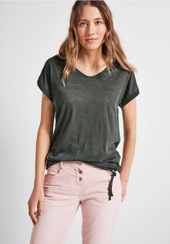 Burnout T-shirt easy khaki