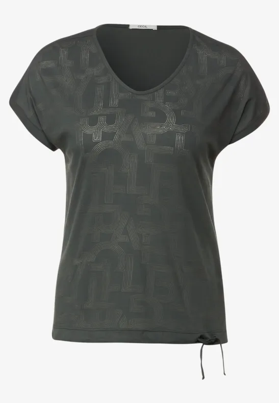 Burnout T-shirt easy khaki